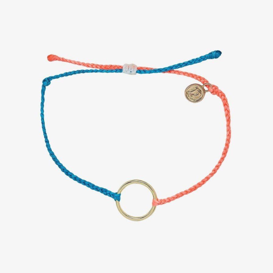 Jewelry * | Deals Pura Vida Bracelets Two-Tone Full Circle Charm Trending On Tiktok