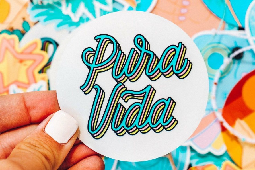 Accessories * | New Pura Vida Bracelets Pura Vida Sticker Best Sellers