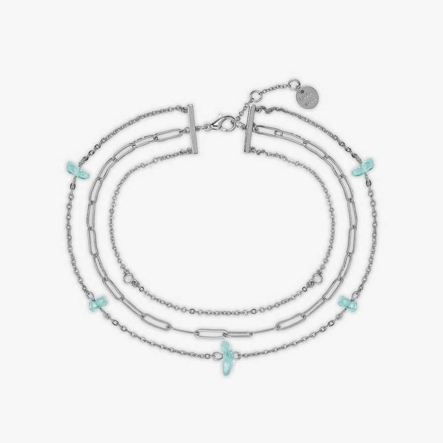 Jewelry * | Buy Pura Vida Bracelets Isla Multi Chain Anklet Best Sellers